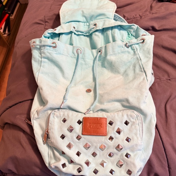 Victoria's Secret PINK studded canvas backpack - Picture 2 of 7